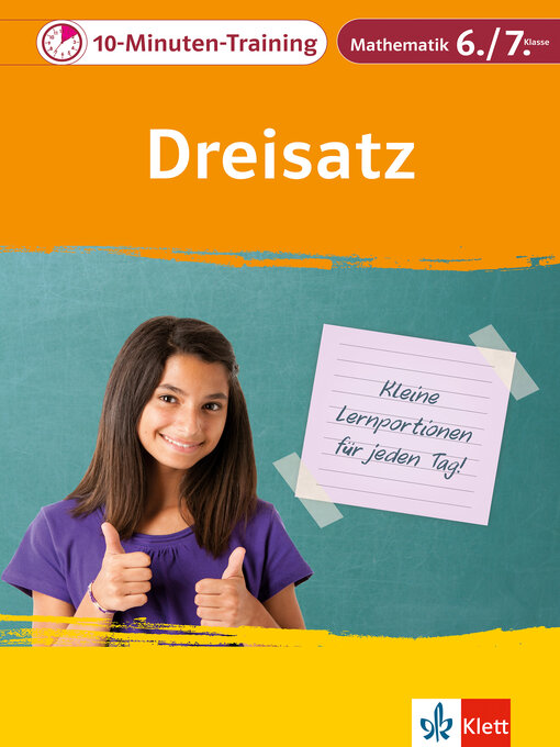 Title details for Klett 10-Minuten-Training Mathematik Dreisatz 6./7. Klasse by Heike Homrighausen - Available